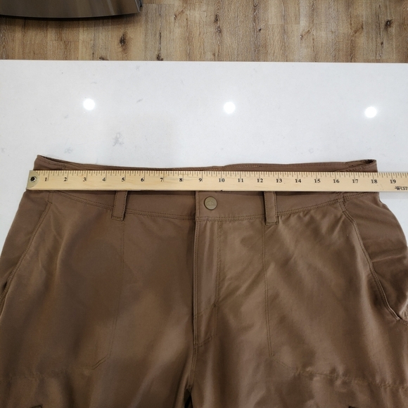 LL Bean Cresta Hiking Pants Brown Water Resistant Outdoor Nylon Mens 36x… - Picture 7 of 11